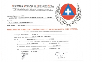 Diplome premier secours