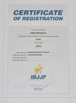 Affiliation du club ADAM à l'IBJJF Affiliation du club ADAM à l'IBJJF