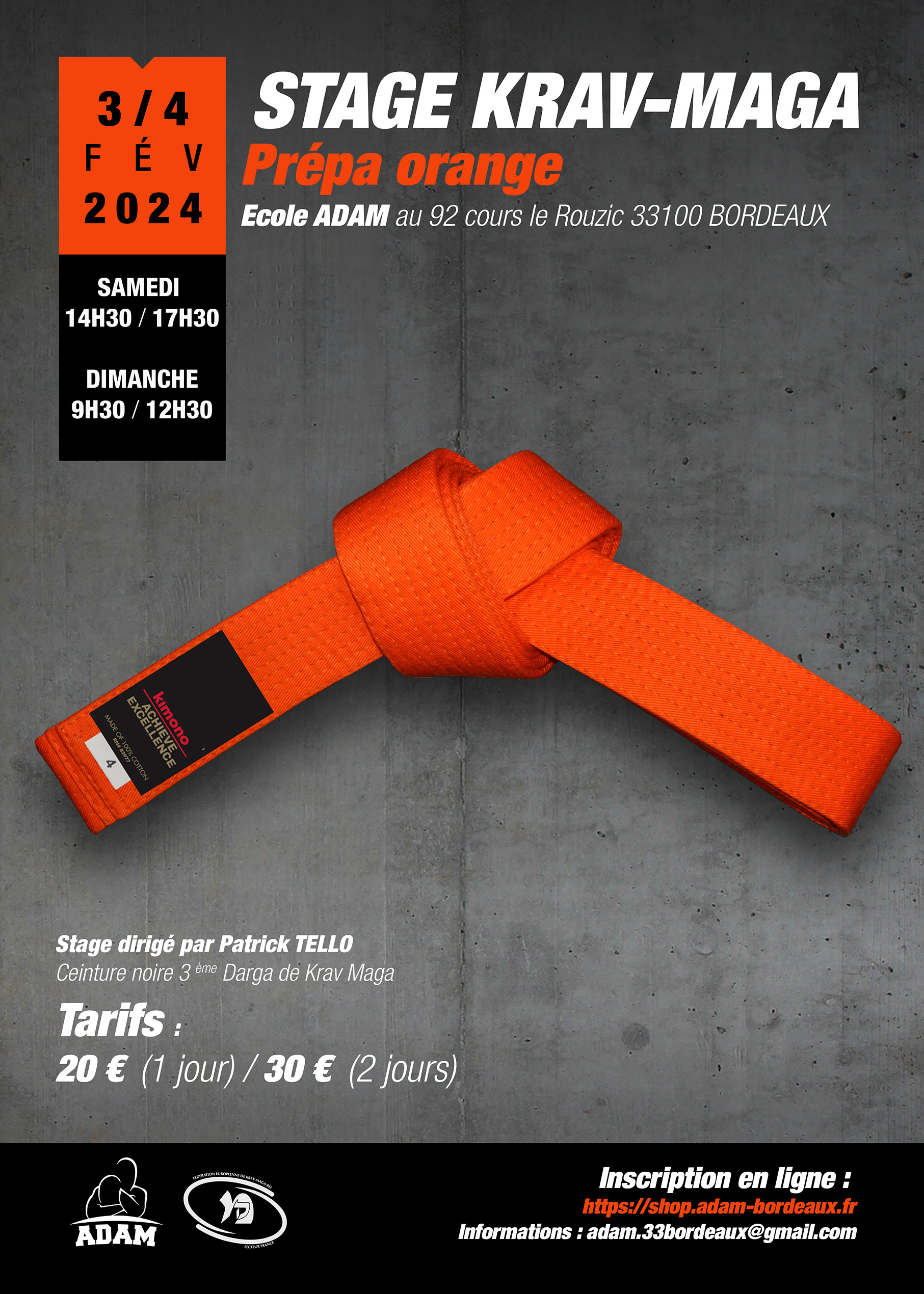 Krav maga ceinture deals