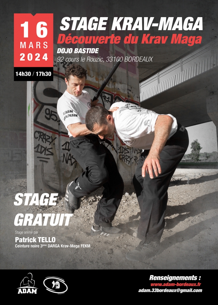 stage découverte gratuit Krav Maga