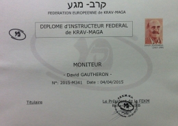 Diplome Moniteur Krav Maga