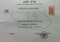 Diplome 4 ieme Darga Krav Maga